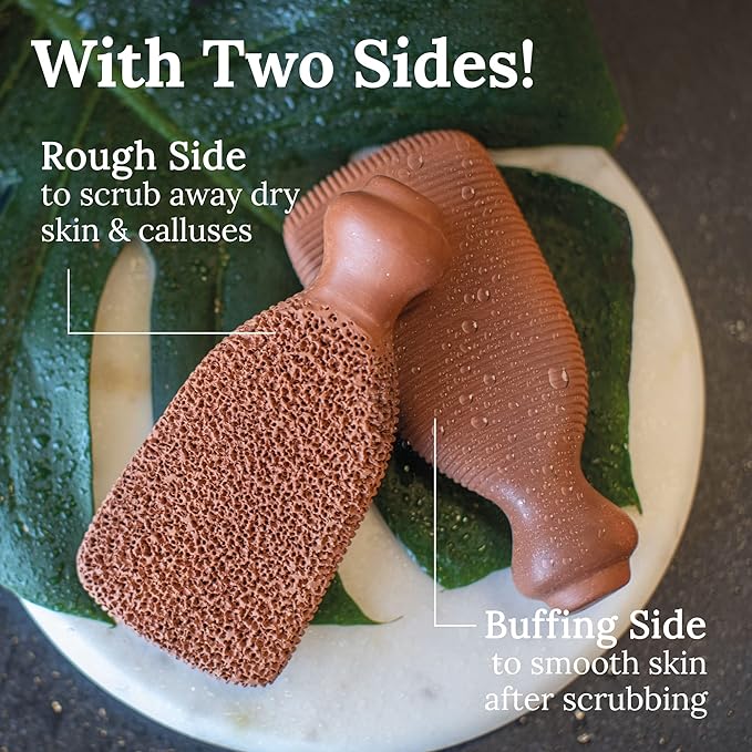 Terra cotta foot scrubber