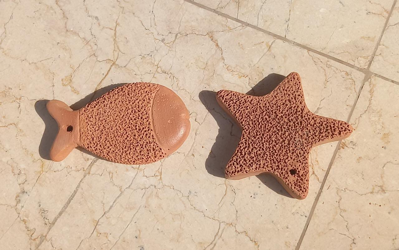 Terra cotta foot scrubber