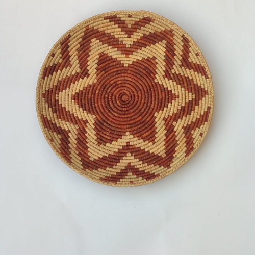 Handwoven Changair Roti Basket – Traditional & Eco-Friendly Bread Basket Brown