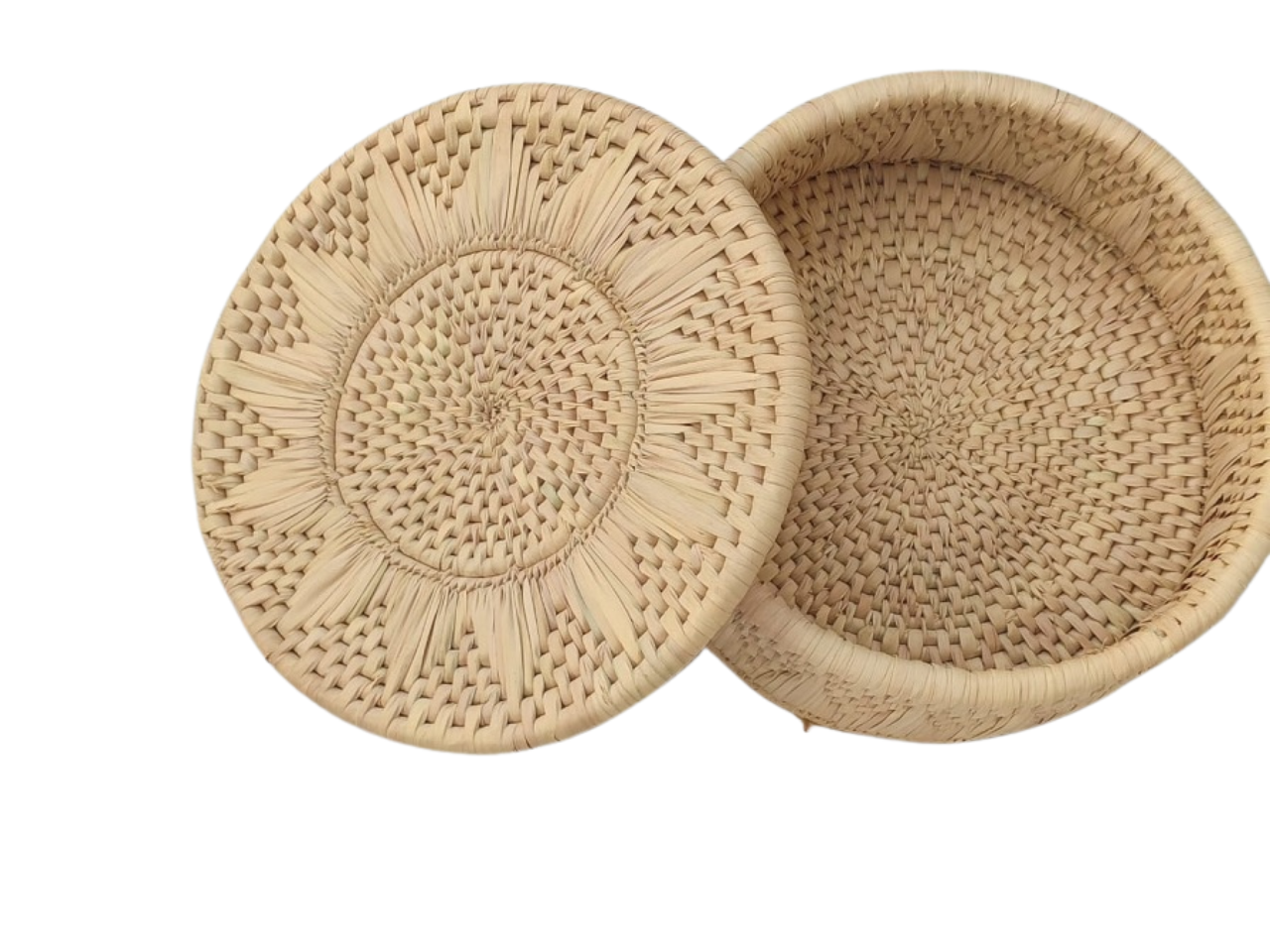 Handmade woven basket classic