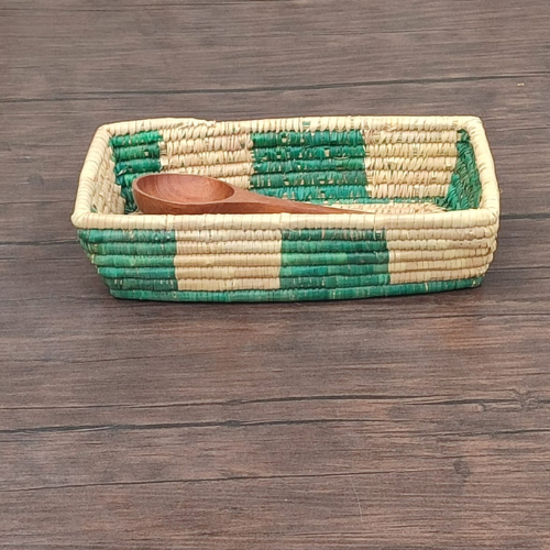 Handwoven Small Tray Square Basket