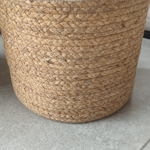 Premium White Jute Room Basket – Stylish & Eco-Friendly Storage