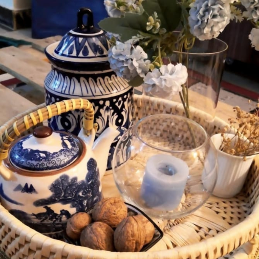 Handwoven Basket for Home Decor – Stylish off white