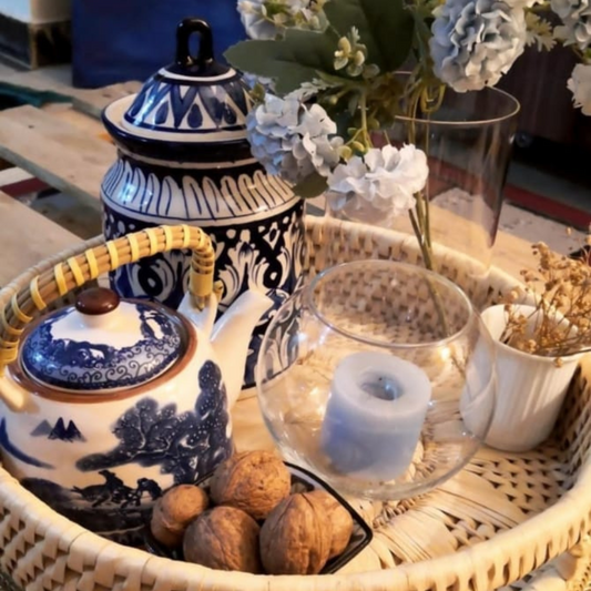Handwoven Basket for Home Decor – Stylish off white
