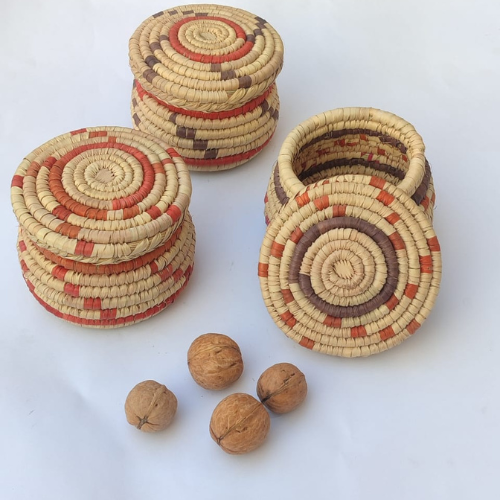 Handwoven Date Leaf Mini Storage Box – Eco-Friendly & Multipurpose