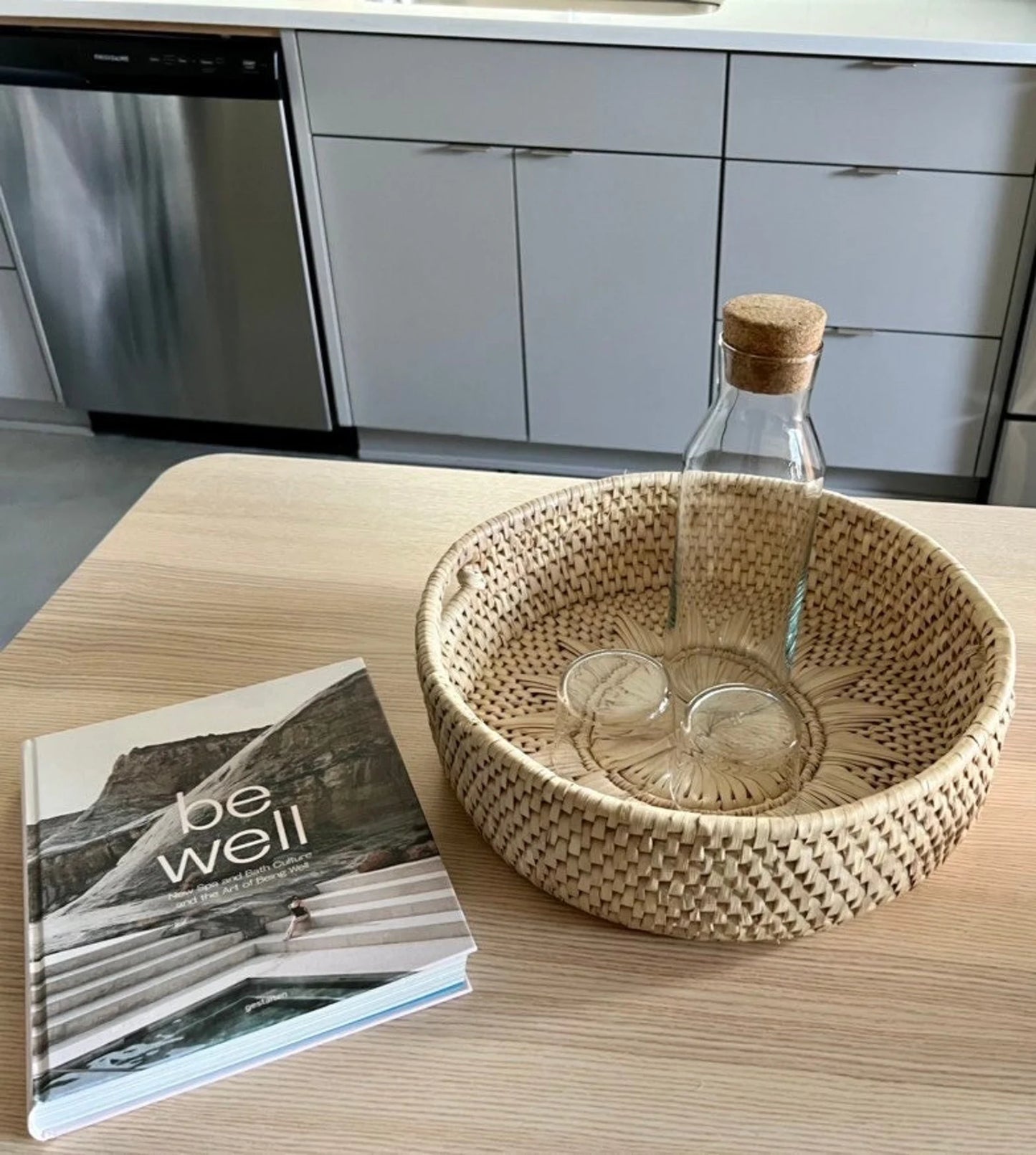 Handwoven Basket for Home Decor – Stylish off white