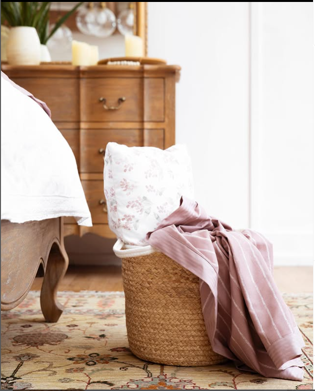 Premium White Jute Room Basket – Stylish & Eco-Friendly Storage