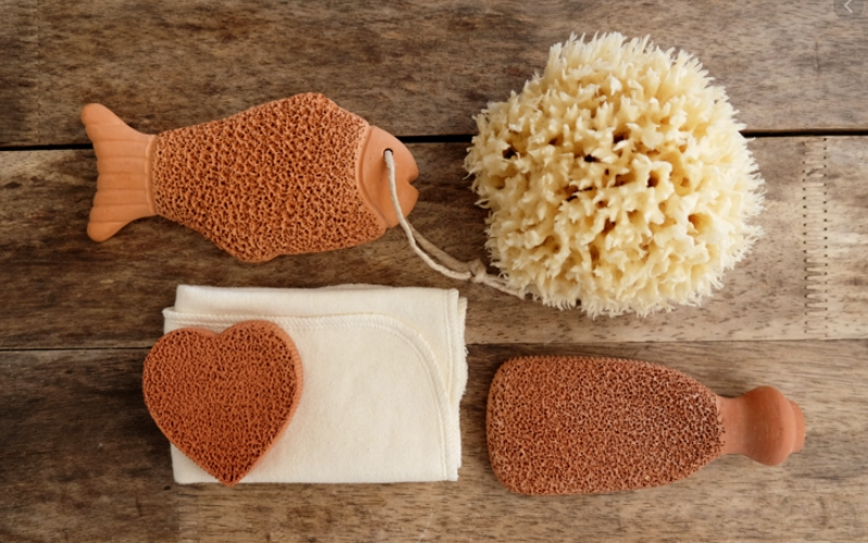 Terra cotta foot scrubber
