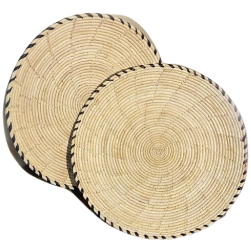 Handmade Traditional White basket for Roti/Naan 11"