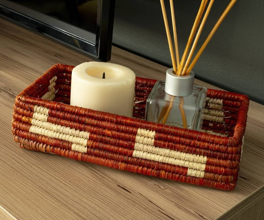 Handwoven Small Tray Square Basket