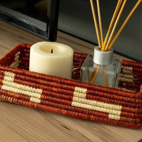 Handwoven Small Tray Square Basket