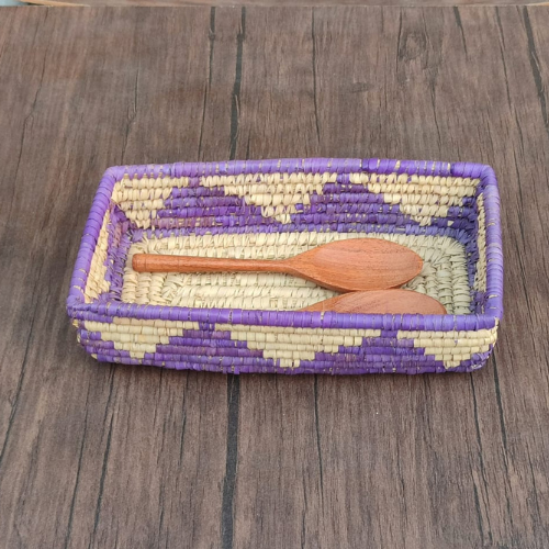 Handwoven Small Tray Square Basket