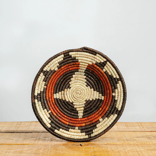 Traditional Basket Bowl Handwoven Home Decor 7" inches