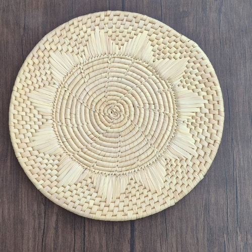 Hand crafted table mats Classic Natural Round