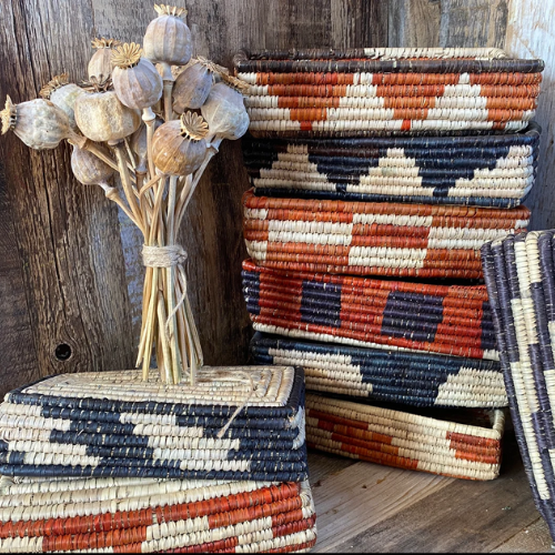 Handwoven Small Tray Square Basket