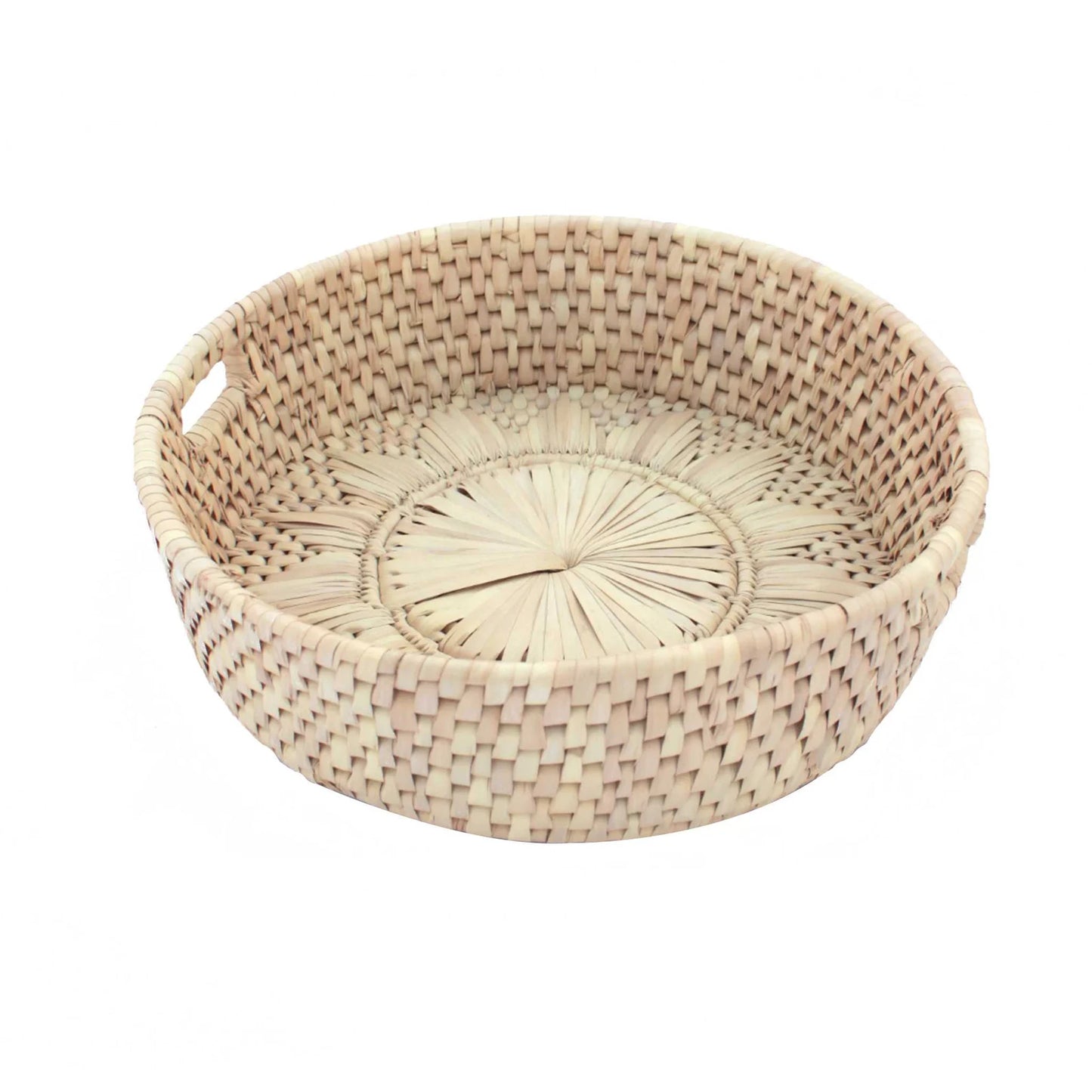 Tray Hand Woven Round Basket