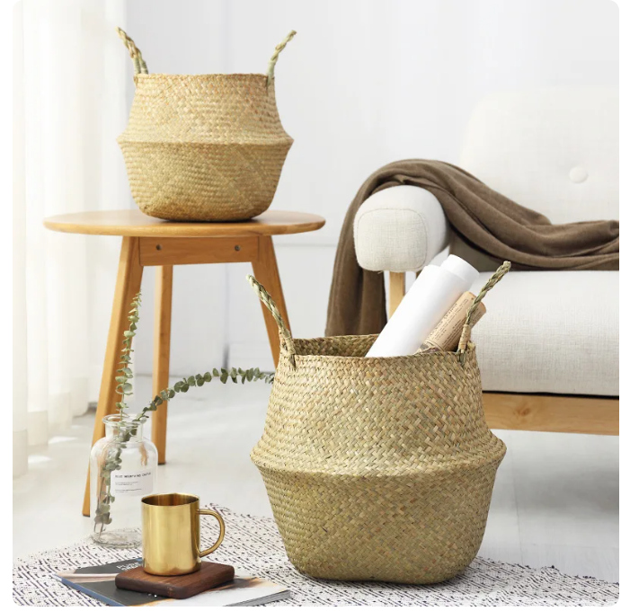 Wicker Basket For Home Decor Natural color