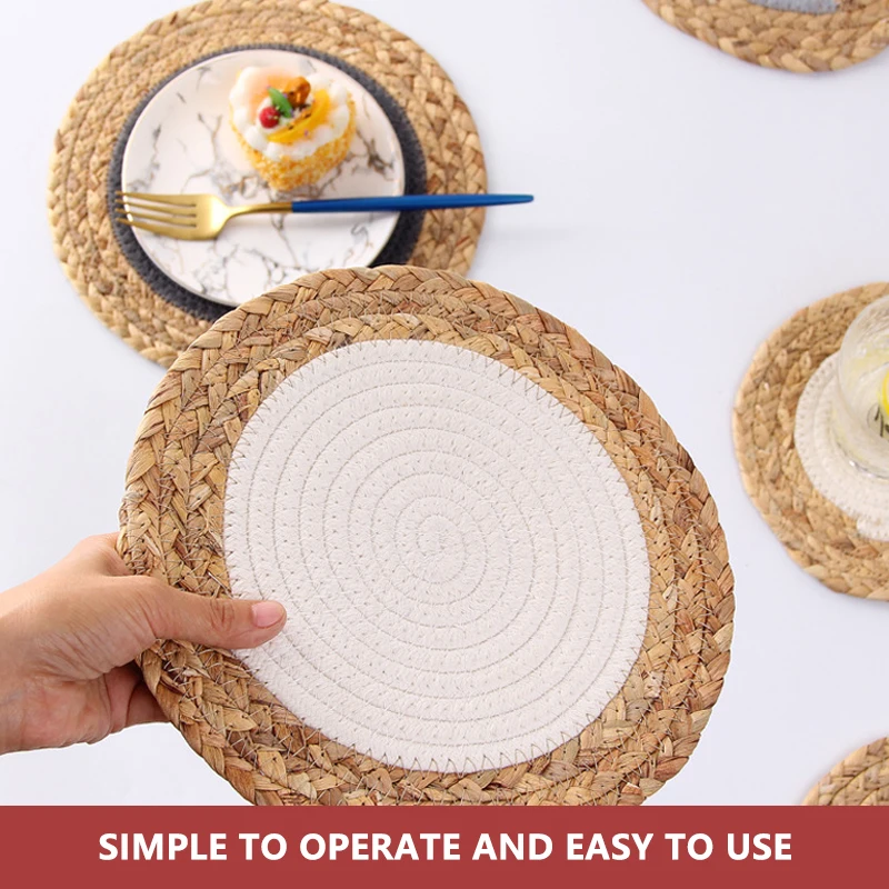 Placemat Cotton Rope Woven White